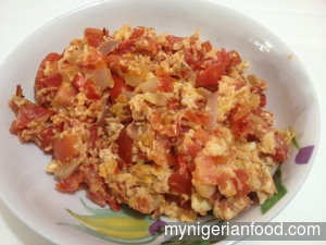 Egg and Tomato Sauce