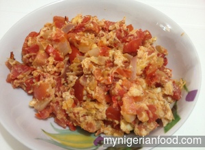 Egg and Tomato Sauce
