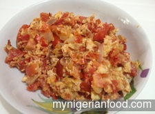 Egg and Tomato Sauce