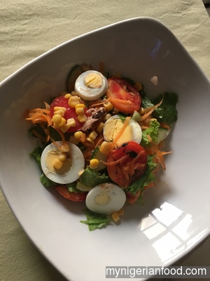 Cabbageless Vegetable Salad