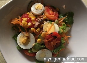 Cabbageless Vegetable Salad